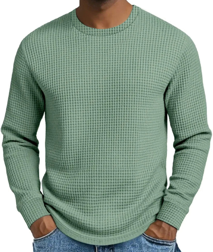 🔥Opruimingsuitverkoop💪Casual slim-fit herensweatshirt met ronde hals en lange mouwen