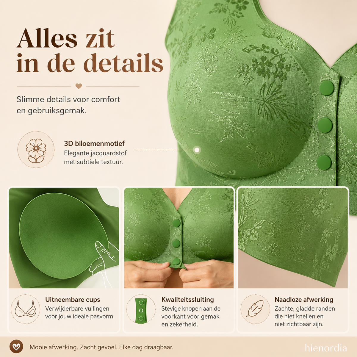 💖Hallo~ Mis het niet als je het leuk vindt🔥🔥Comfort Voorsluiting & Draadvrije Naadloze Bh