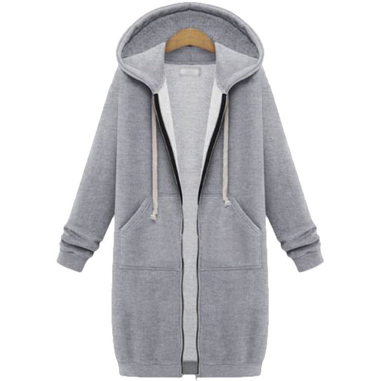 🔥 50% KORTING ✨ Lange Hoodie Jas – Warm & Zacht met Fleece