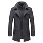 🔥 50% Korting 🧥 Nieuwe Wollen Herenjas met Dubbele Kraag – Elegante Warme Winterjas met Klassieke Stijl & Comfortabele Pasvorm ✨