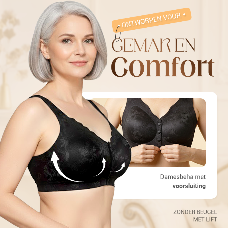 💖Hallo~ Mis het niet als je het leuk vindt🔥🔥Comfort Voorsluiting & Draadvrije Naadloze Bh