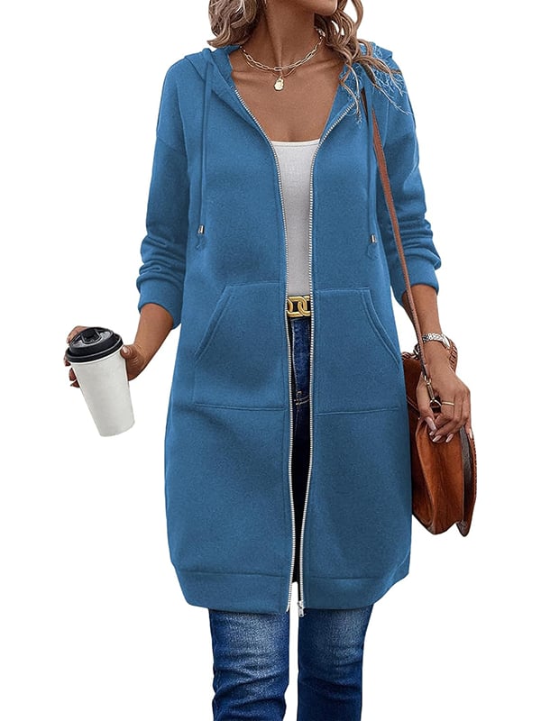 🔥 50% KORTING ✨ Lange Hoodie Jas – Warm & Zacht met Fleece