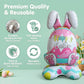 🐰🎉 3 gigantyczne, stojące 3D balony w kształcie królików – radość z samodzielnie stojących dekoracji na każdą imprezę