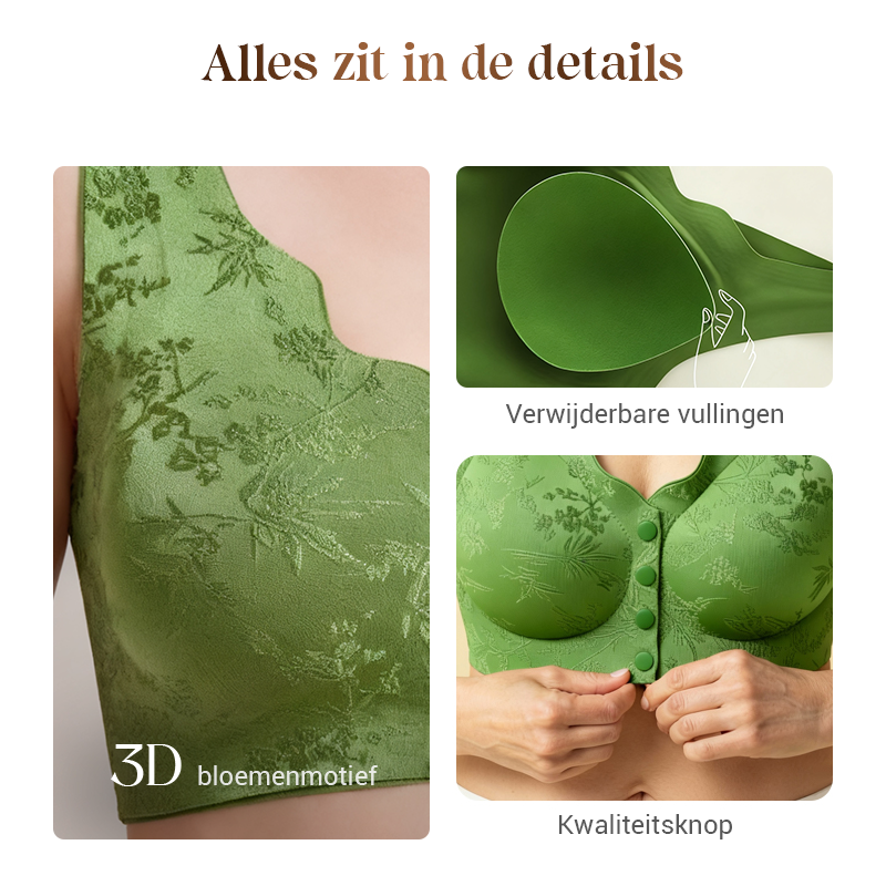 💖Hallo~ Mis het niet als je het leuk vindt🔥🔥Comfort Voorsluiting & Draadvrije Naadloze Bh