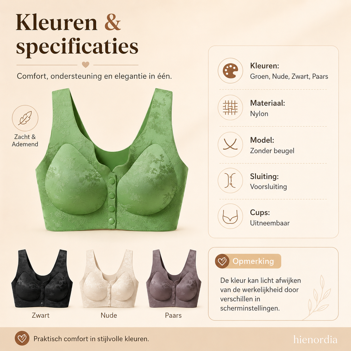 💖Hallo~ Mis het niet als je het leuk vindt🔥🔥Comfort Voorsluiting & Draadvrije Naadloze Bh
