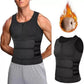 Męska kamizelka modelująca sylwetkę Sauna Vest Waist Trainer Double Belt