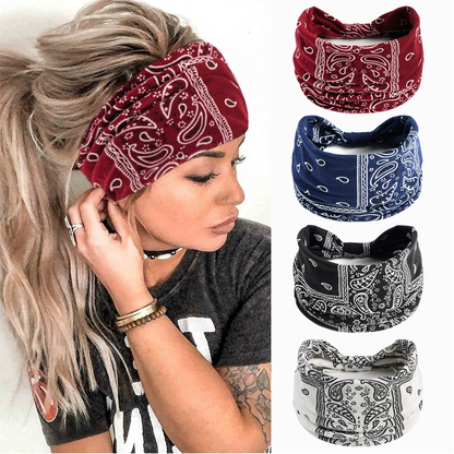 🔥2025 Hot Sale 49% Off🔥Women's Printed Elastic Wide Sports Headband