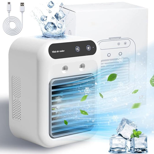 ❄️Letnia promocja – 50% zniżki❄️ Mini klimatyzator przenośny z funkcjami chłodzenia i nawilżania