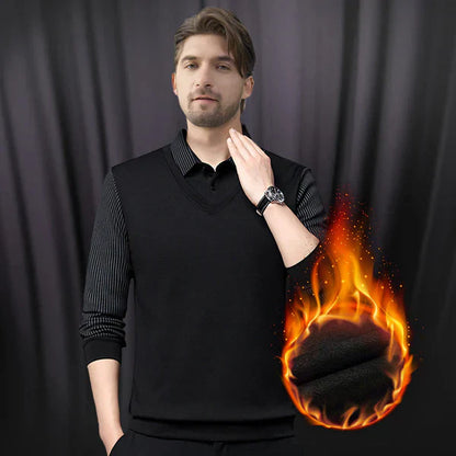 👔Męska modna dwuczęściowa koszula ze stójką