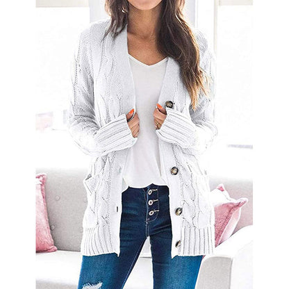 🔥Damski jesienny sweter midi z dzianiny