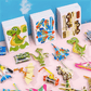 🦖 50% zniżki! 🧩 Puzzle logiczne 3D – zestaw 50 elementów z kolorowymi dinozaurami z kreskówek 🎨✨