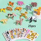 🦖 50% zniżki! 🧩 Puzzle logiczne 3D – zestaw 50 elementów z kolorowymi dinozaurami z kreskówek 🎨✨