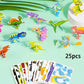 🦖 50% zniżki! 🧩 Puzzle logiczne 3D – zestaw 50 elementów z kolorowymi dinozaurami z kreskówek 🎨✨