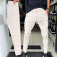 Męskie spodnie slim fit w jednolitym kolorze
