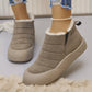 Wodoodporne zimowe buty z miękką podeszwą i bawełnianą wyściółką