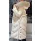 Women's Elegant Casual Cotton Coat with Fur Collar