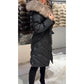 Women's Elegant Casual Cotton Coat with Fur Collar