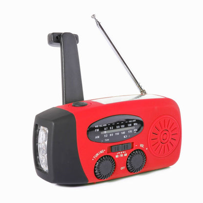 Wielofunkcyjne przenośne radio awaryjne zasilane energią słoneczną