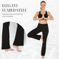 Women’s High Waist Flared Pants with Pockets