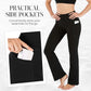 Women’s High Waist Flared Pants with Pockets