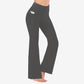Women’s High Waist Flared Pants with Pockets