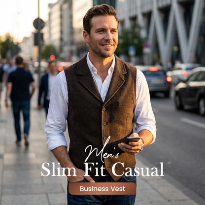 🔥Hot Sale Deals-Men's Slim Fit Casual Business Vest
