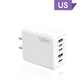 120W Szybka ładowarka z 5 portami ⚡