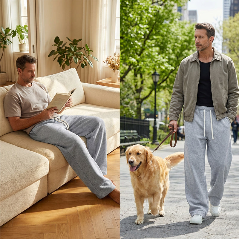 🩳 50% KORTING! 👖 Herenbroek met trekkoord - Comfortabele katoenen stof, zakken en een casual stijl voor dagelijks gebruik en sporten 🏃‍♂️