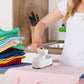 👕 50% RABATU! 💨 Przenośna mini-żelazko parowe – obrotowa o 90°, ceramiczno-tytanowa płyta, idealne na podróże i szybkie prasowanie 🧳
