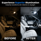 🚗Zestaw 20 uniwersalnych lamp LED do wnętrza samochodu | Pilot RGB, łatwy montaż