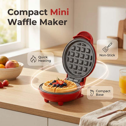 🍯 Morning Happiness – mini elektryczna gofrownica🍽️ Zacznij dzień od idealnych gofrów🧇