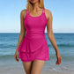 ✅ 🔥 Strapless swimsuit, solid color, slimming, tummy-covering