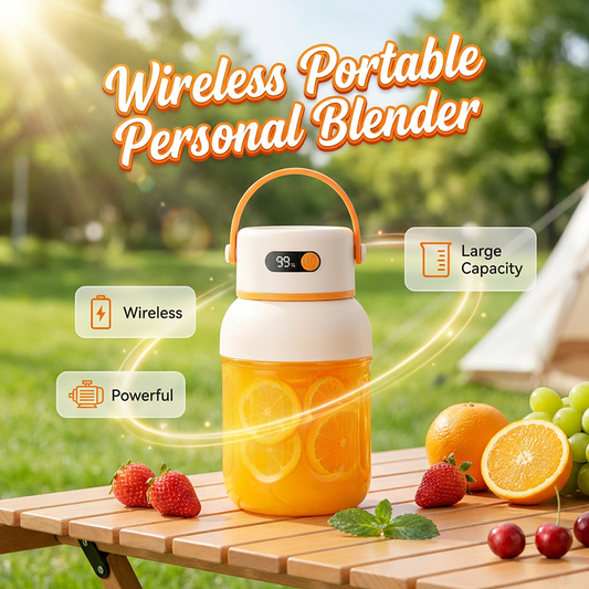 🔥🔥 TERAZ 50% ZNIŻKI! 🍓🥤Przenośny blender bezprzewodowy – ciesz się świeżymi sokami zawsze i wszędzie
