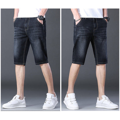 👖💨 Lekkie, elastyczne szorty dżinsowe dla mężczyzn o kroju 3D
