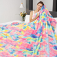 ❄️LETNIA OFERTA SPECJALNA – 50% RABATU🌀 Niezwykle miękki koc z pluszu w stylu tie-dye