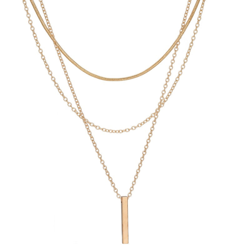 Elegante meerlaagse ketting met een sierlijke hanger🎁