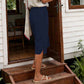 Letnie, przewiewne damskie spodnie capri w stylu casual