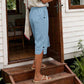 Letnie, przewiewne damskie spodnie capri w stylu casual