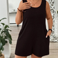 👗 TIDSBEGRENSET 50 % RABATT! 💥 Ermeløs jumpsuit i store størrelser med lommer for damer – Bølgende, behagelig, allsidig ✨