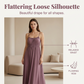 👗 TIJDELIJK 50% KORTING! ✨ Damesjurk met trekkoord en spaghettibandjes – Losse pasvorm, ademend, perfect voor op vakantie 🌸