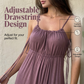 👗 TIJDELIJK 50% KORTING! ✨ Damesjurk met trekkoord en spaghettibandjes – Losse pasvorm, ademend, perfect voor op vakantie 🌸