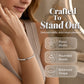 ⌛Tidsbegrenset tilbud – Sølvarmbånd med vintageblomstermønster