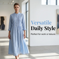 👗🌸 Avslappet maxikjole i pustende bomulls-linne
