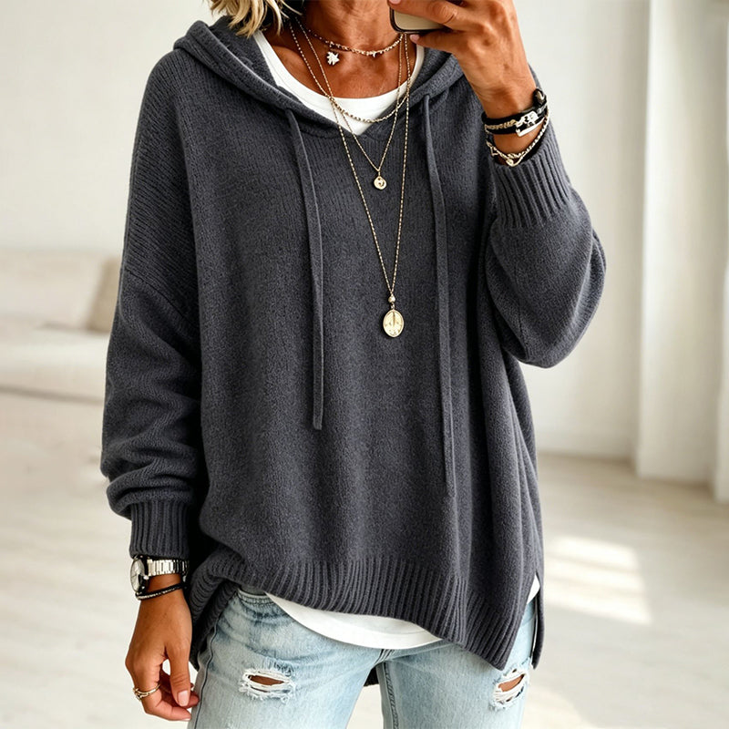 ✨ Nieuwe Collectie 👕 Dames Casual Gebreide Hoodie Trui – Zachte Comfort, Warme Pasvorm & Trendy Dagelijkse Look 🌸