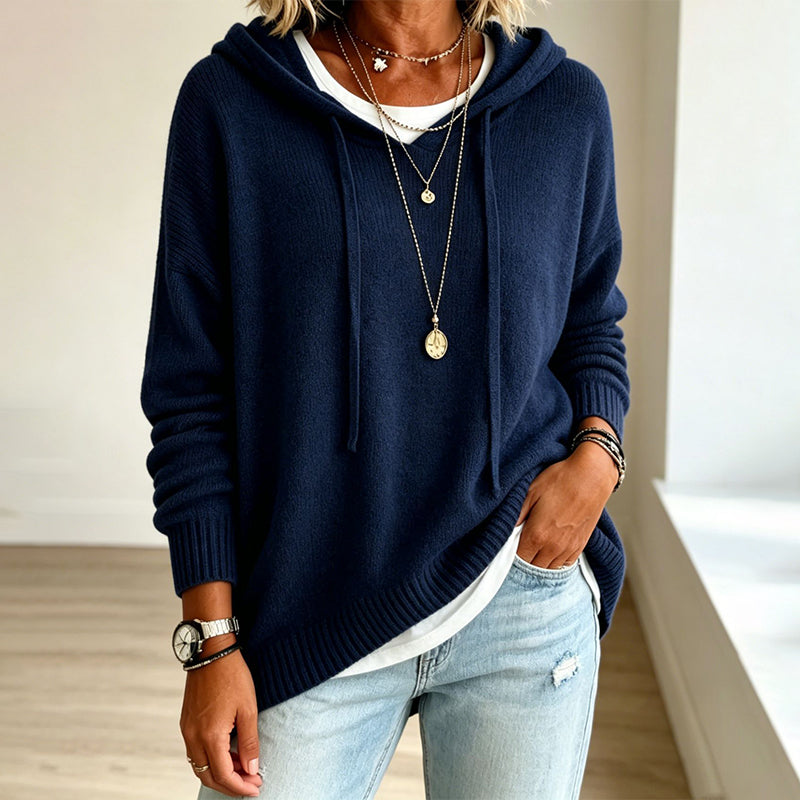 ✨ Nieuwe Collectie 👕 Dames Casual Gebreide Hoodie Trui – Zachte Comfort, Warme Pasvorm & Trendy Dagelijkse Look 🌸
