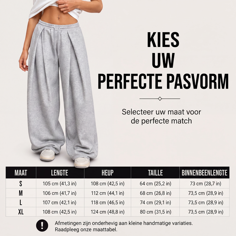 Casuele geplooide wide-leg joggingbroek voor dames