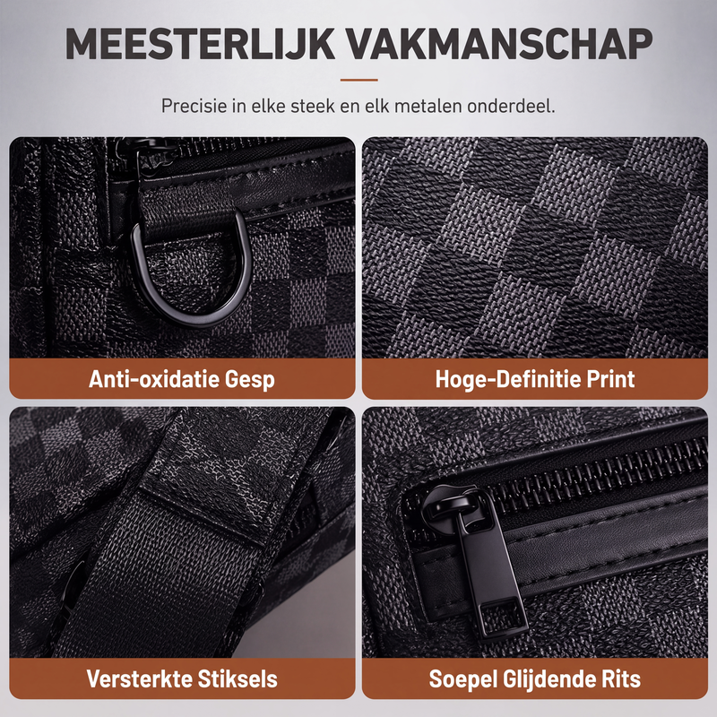 🔥 Tijdelijke Aanbieding ✨ Heren Vierkante Crossbodytas van PU-Leer 👜 Stijlvol Design, Praktische Opbergruimte & Comfortabel Draaggemak