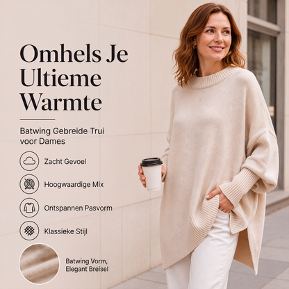 😍Trui voor dames in grote maten, ronde hals, pullover