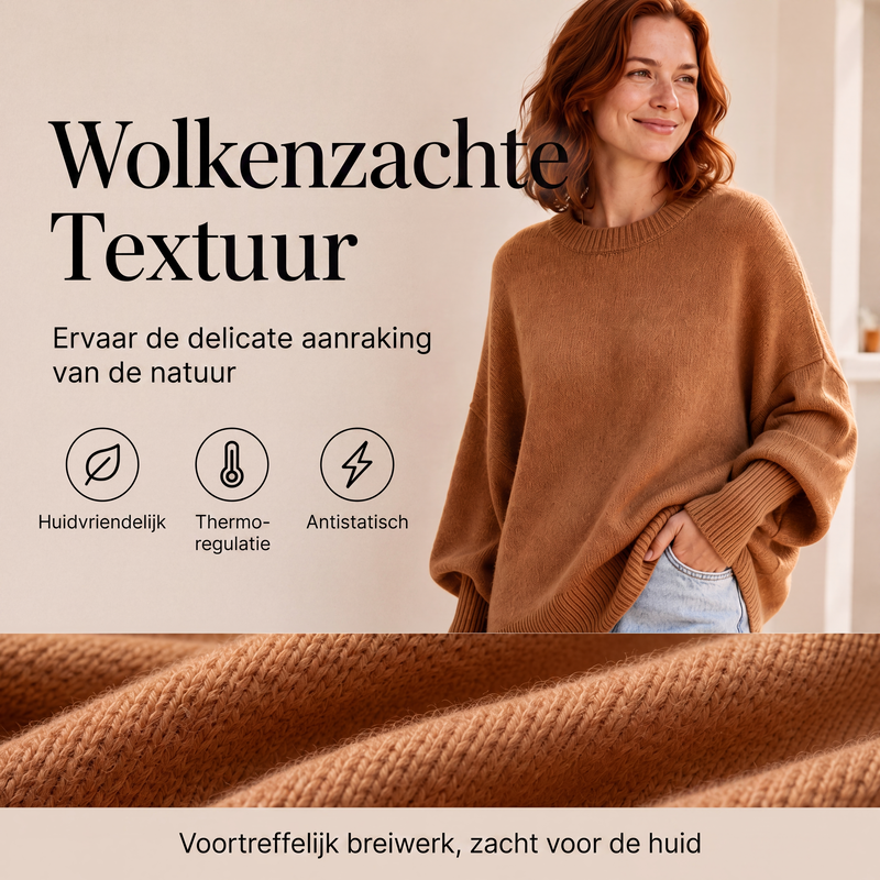 😍Trui voor dames in grote maten, ronde hals, pullover