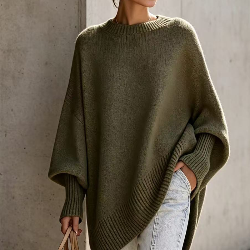😍Trui voor dames in grote maten, ronde hals, pullover